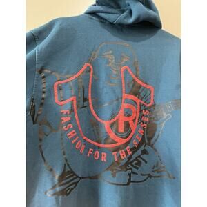 True Religion horseshoe full zip Hoodie , zip Sweatshirt Poseidon Men's Sz-XL